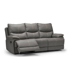 Sofa Inclinable - Cuir Gris - Dave