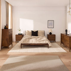 Ensemble de chambre à coucher - Noyer - Napoli