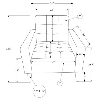 Kinsey - Armchair - Black Leather