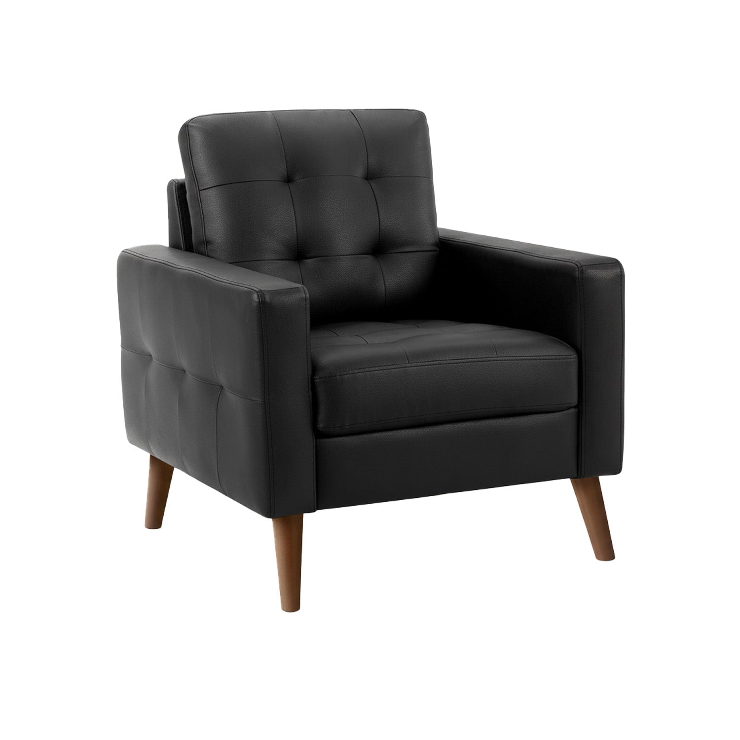 Kinsey - Armchair - Black Leather