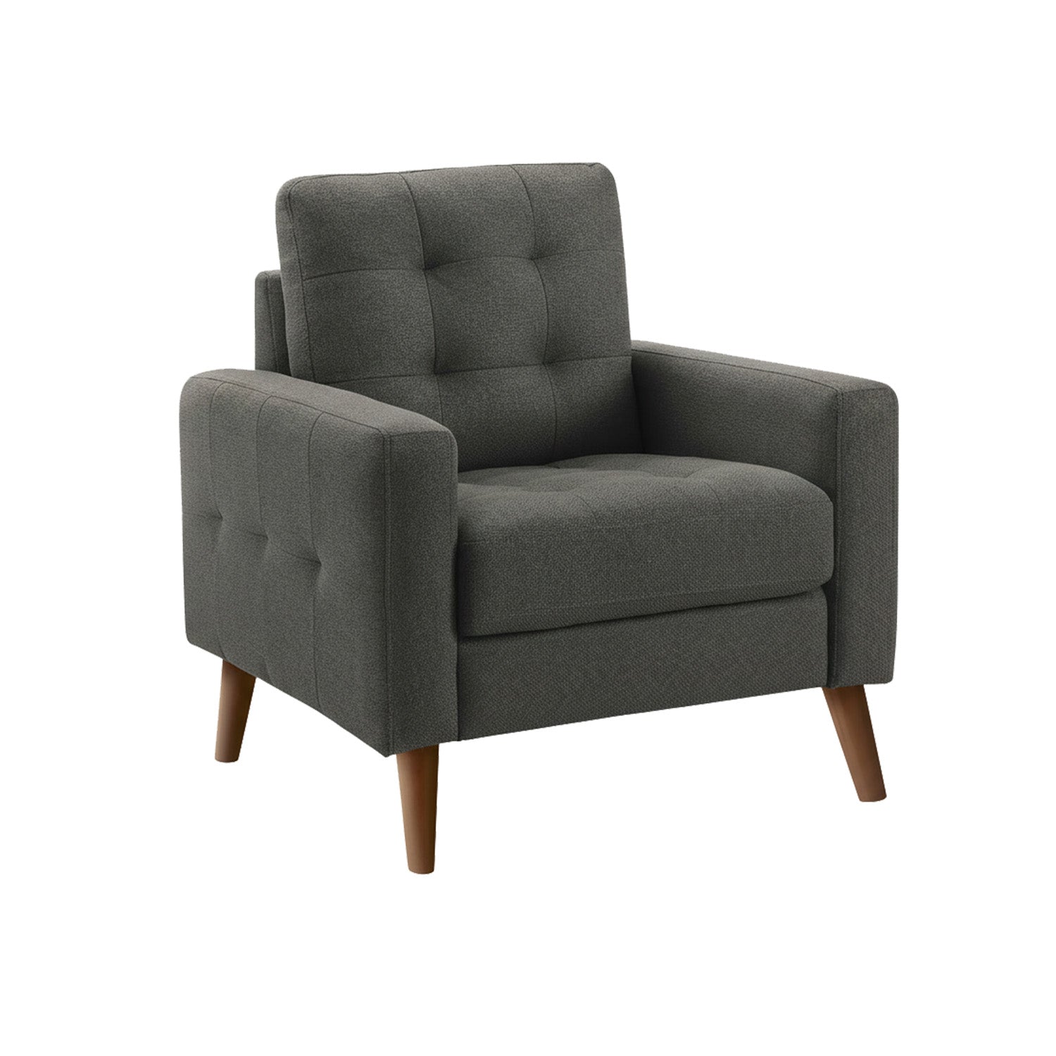 Kinsey - Armchair - Dark Grey Fabric