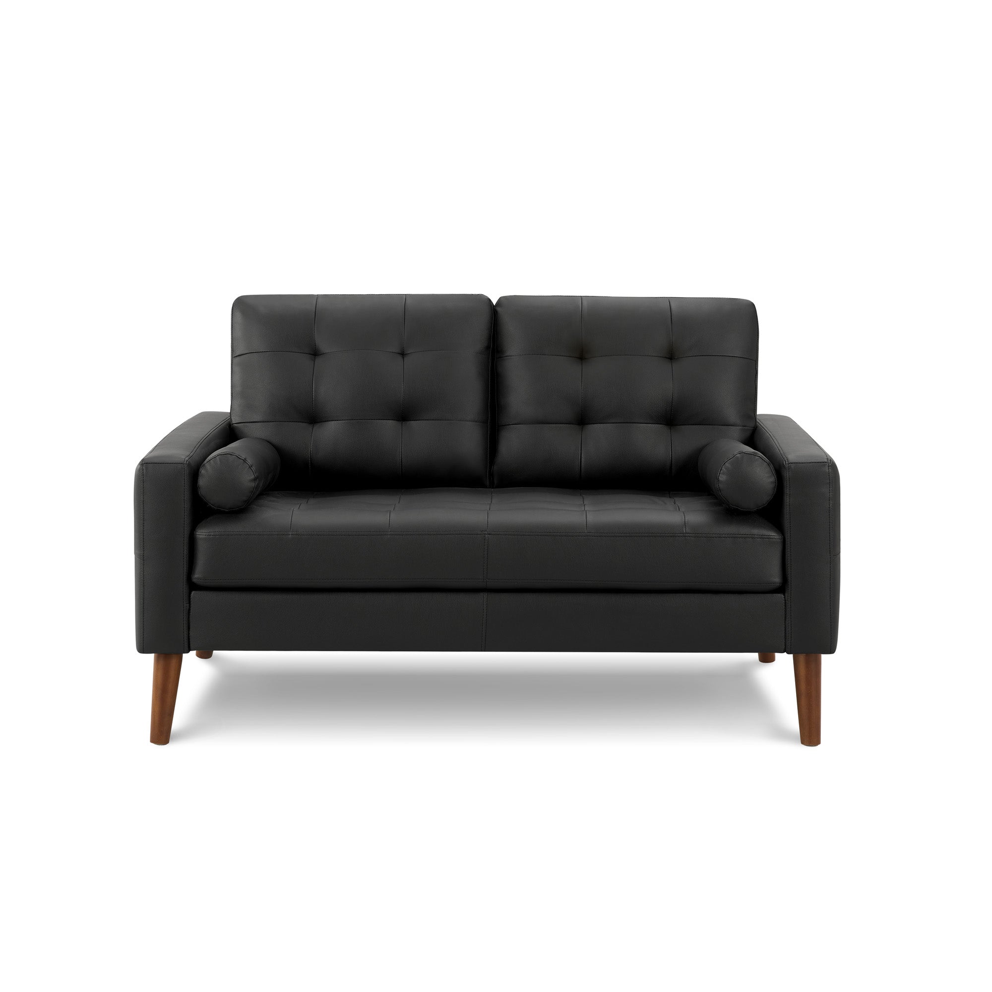 Kinsey - Loveseat - Black Leather