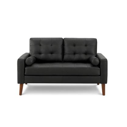 Kinsey - Loveseat - Black Leather