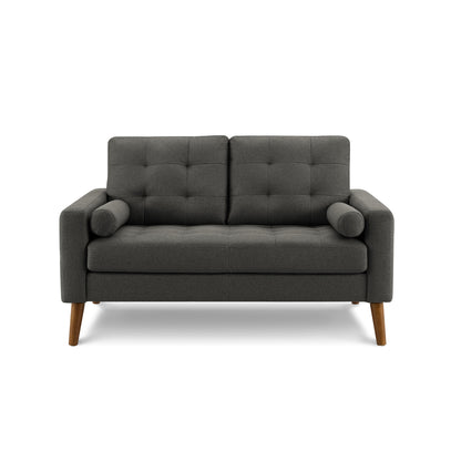 Kinsey - Loveseat - Dark Grey Fabric