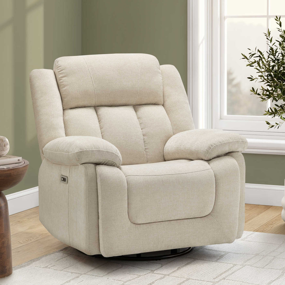 Mason - Fauteuil Inclinable Électrique - Beige