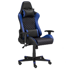 Office Chair - Gaming / Faux Leather Black / Blue