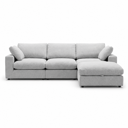 Cozy - Sofa Modulaire Sectionnel - Tissu Gris