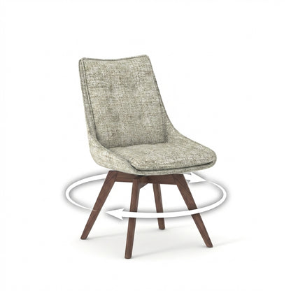 Alma - Dining Chair - Swivel - Beige