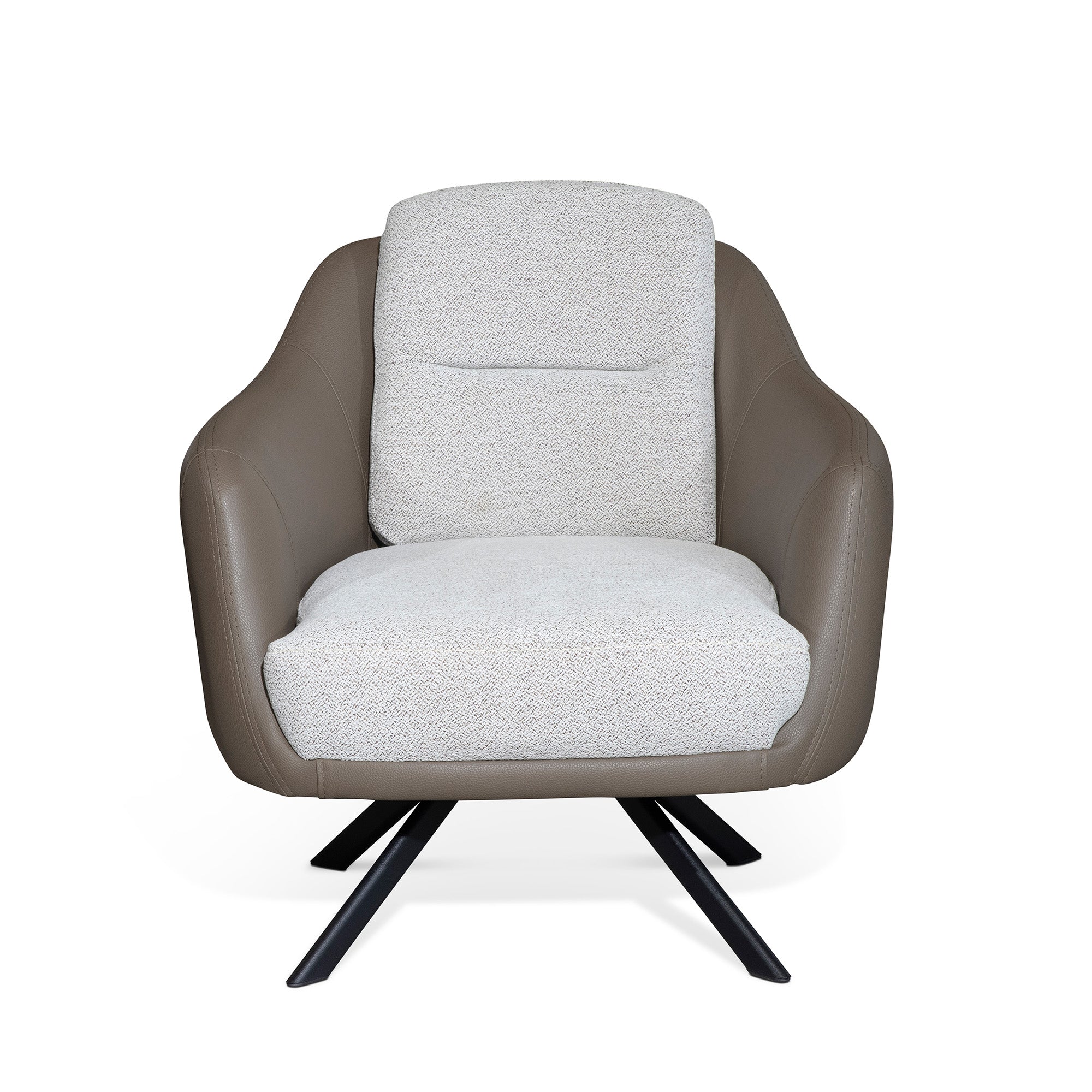 Armchair - Nova - Beige and Brown