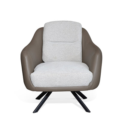 Armchair - Nova - Beige and Brown