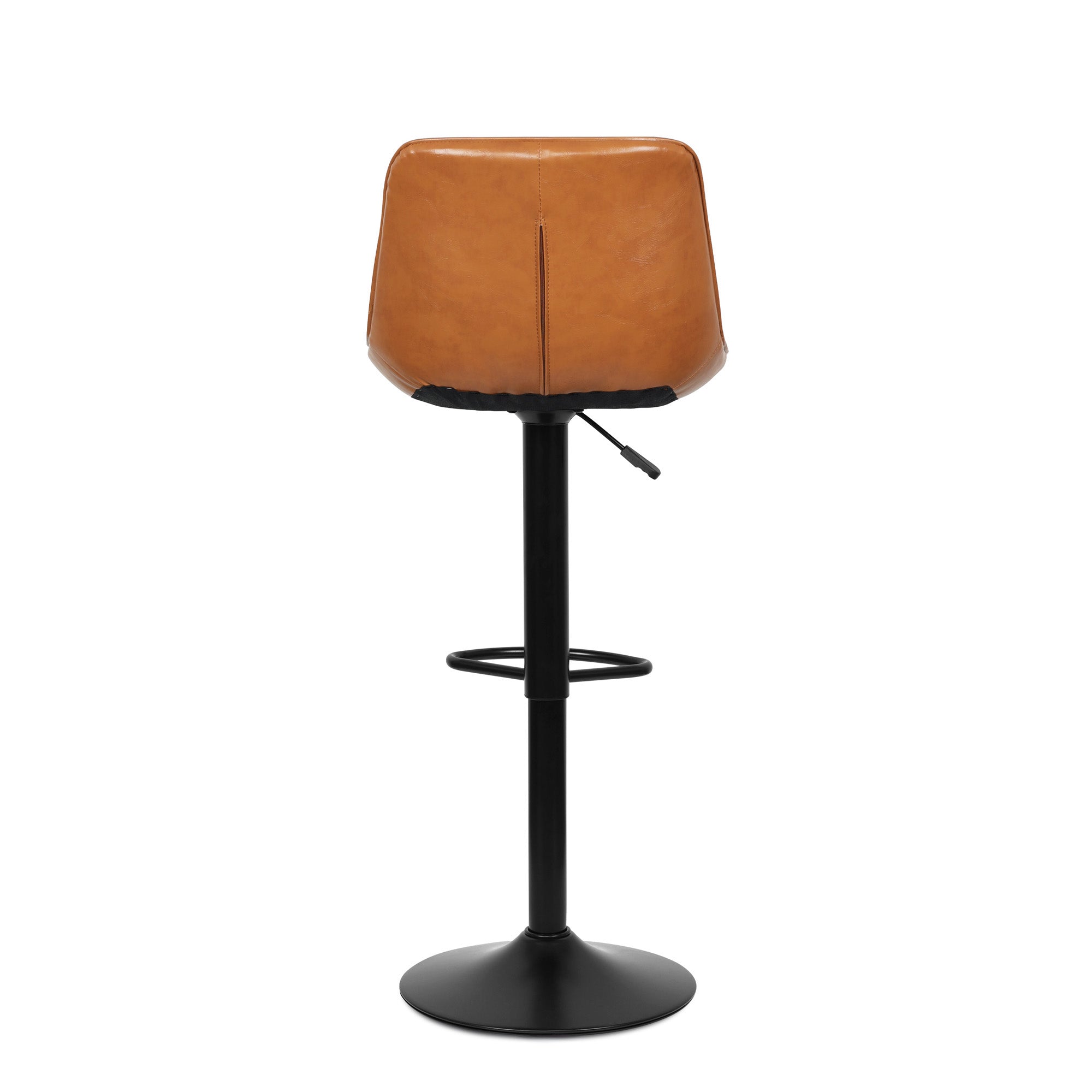 Aurora - Tabouret de bar ajustable - Simili-Cuir Brun