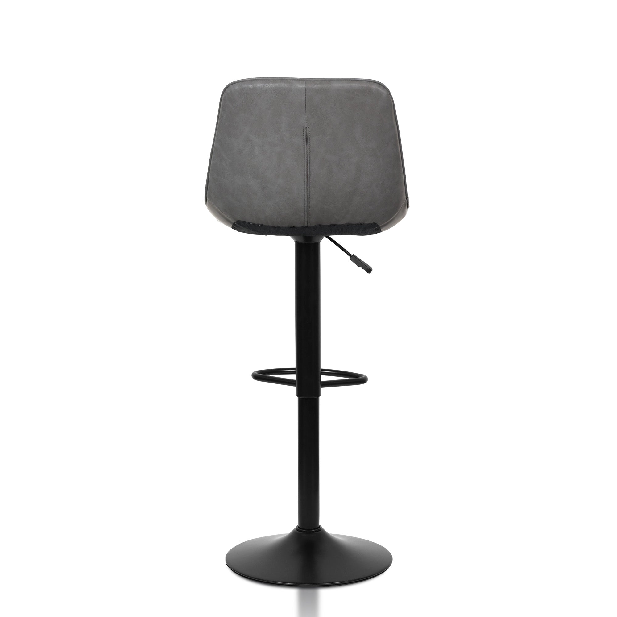 Aurora - Tabouret de bar ajustable - Simili-Cuir Gris