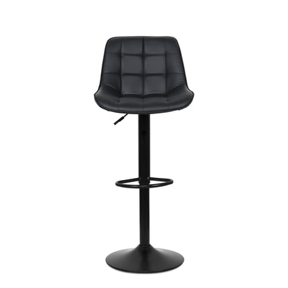 Aurora - Tabouret de bar ajustable - Simili-Cuir Noir