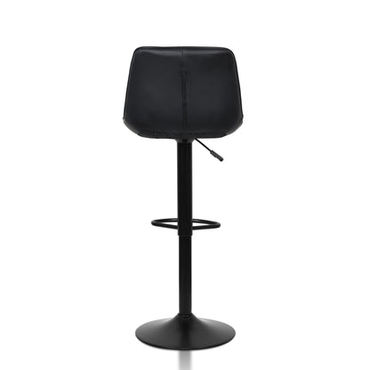Aurora - Tabouret de bar ajustable - Simili-Cuir Noir