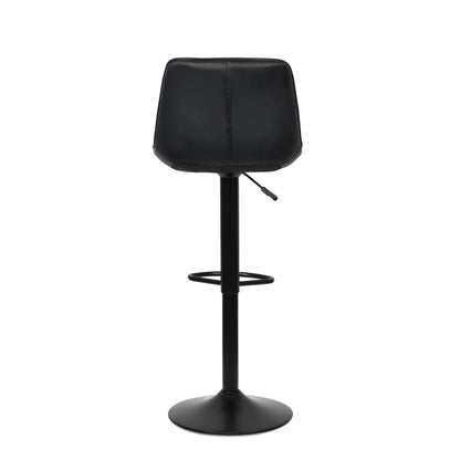 Aurora - Tabouret de bar ajustable - Simili-Cuir Noir