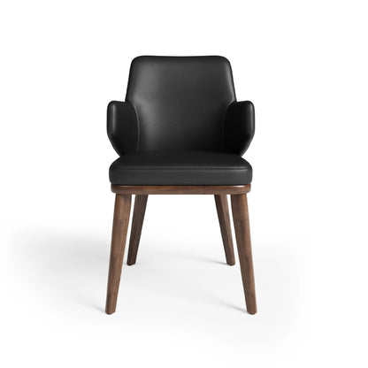Bria - Dining Chair - Black Leather