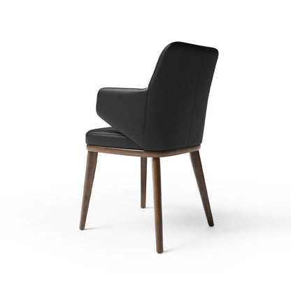 Bria - Dining Chair - Black Leather
