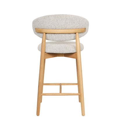 Emy - Counter Stool - Beige Fabric