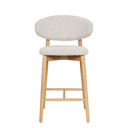 Emy - Counter Stool - Beige Fabric