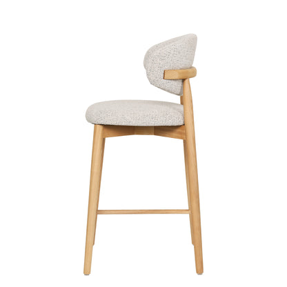 Emy - Counter Stool - Beige Fabric