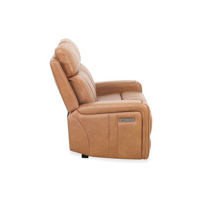 Gavin - Power Reclining Loveseat - Cognac Leather
