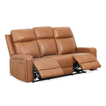 Gavin - Power Reclining Sofa - Cognac Leather