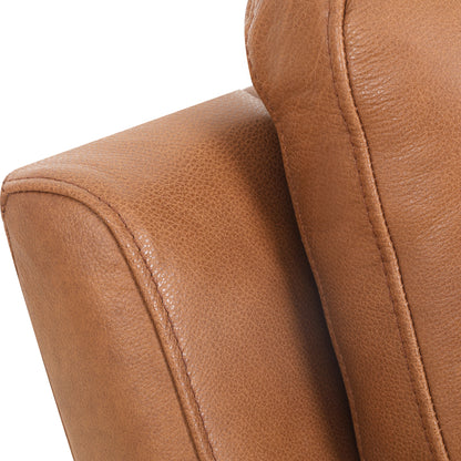Gavin - Fauteuil inclinable motorisé - Cuir cognac