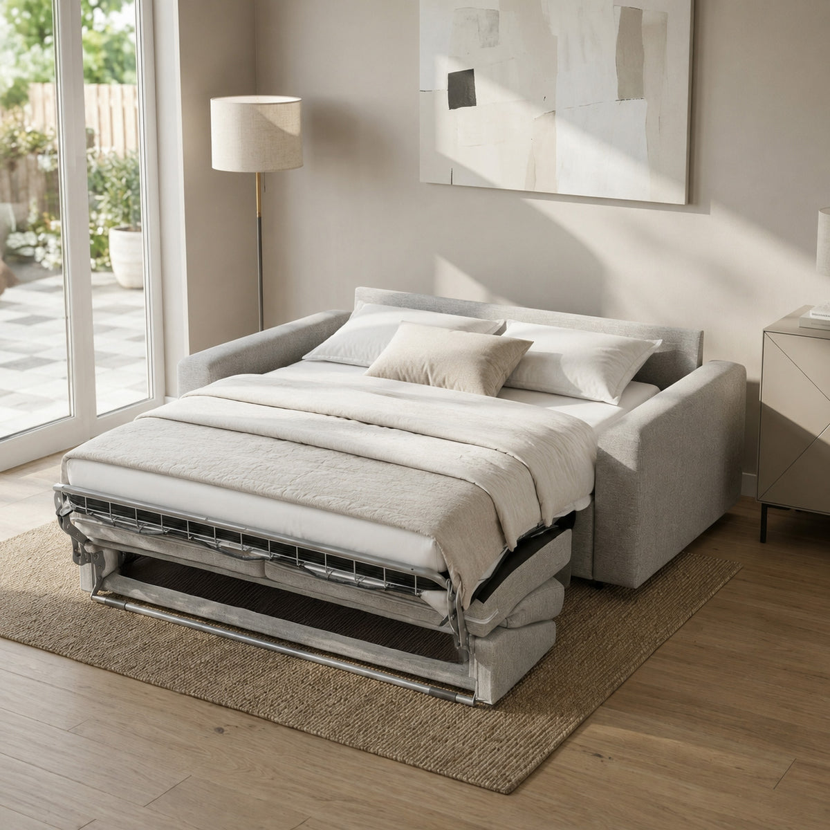 Cameo - Sofa Lit - Tissu Gris