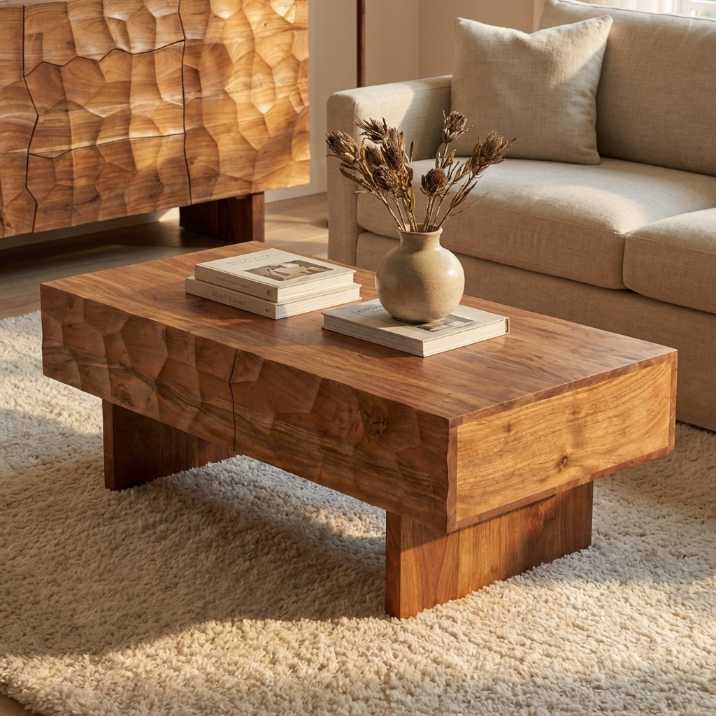 Gia - Coffee Table - Solid Wood