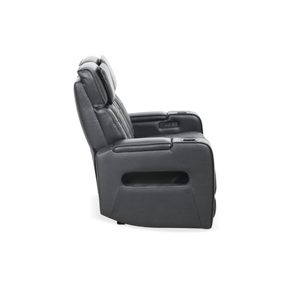 Carver - Causeuse inclinable motorisée - Cuir noir