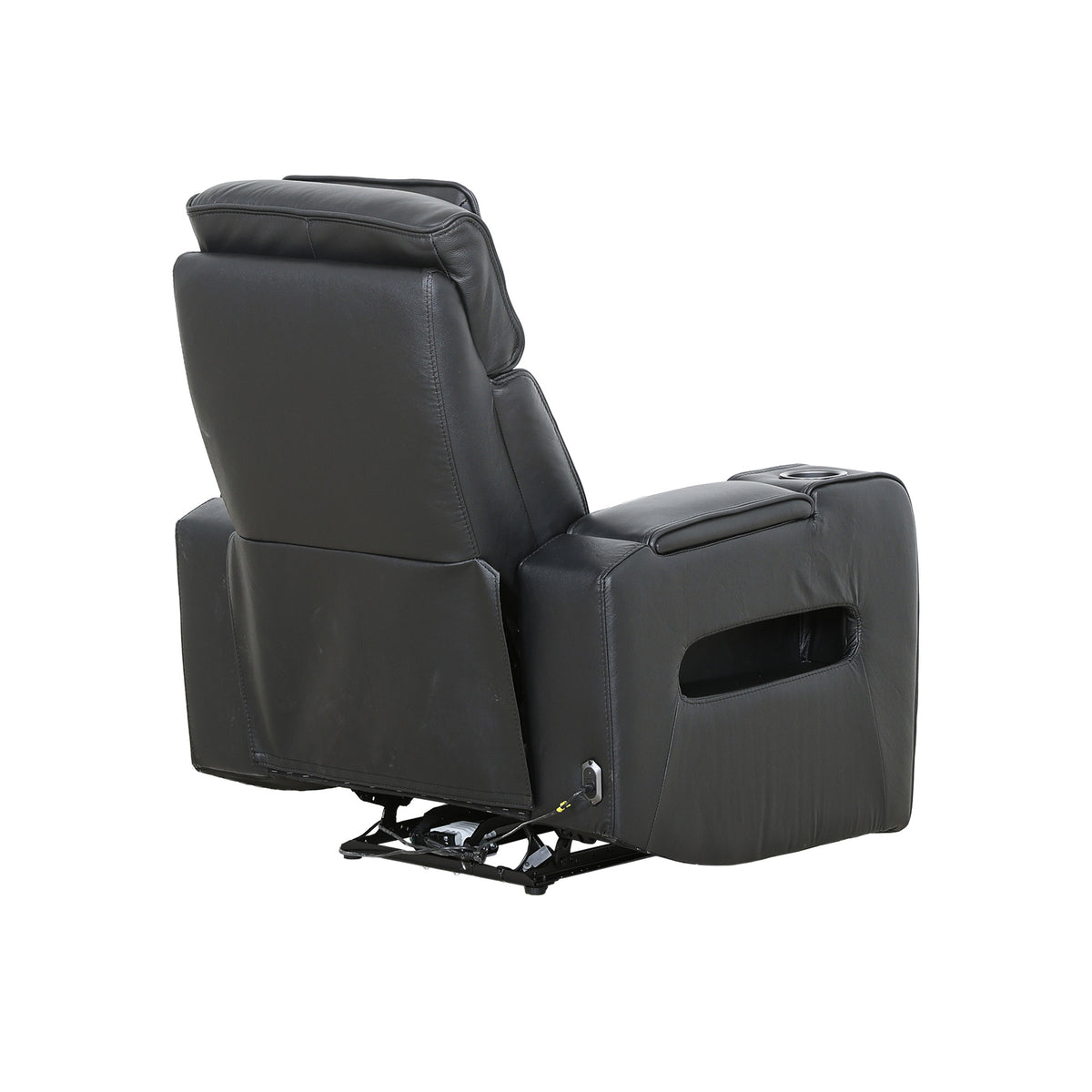 Carver - Power Recliner - Black Leather