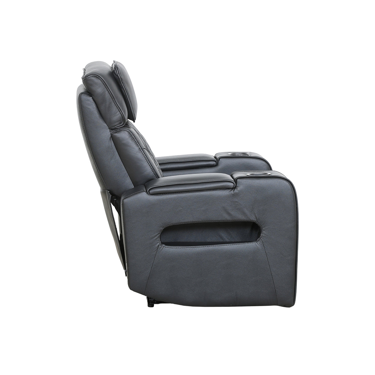 Carver - Power Recliner - Black Leather