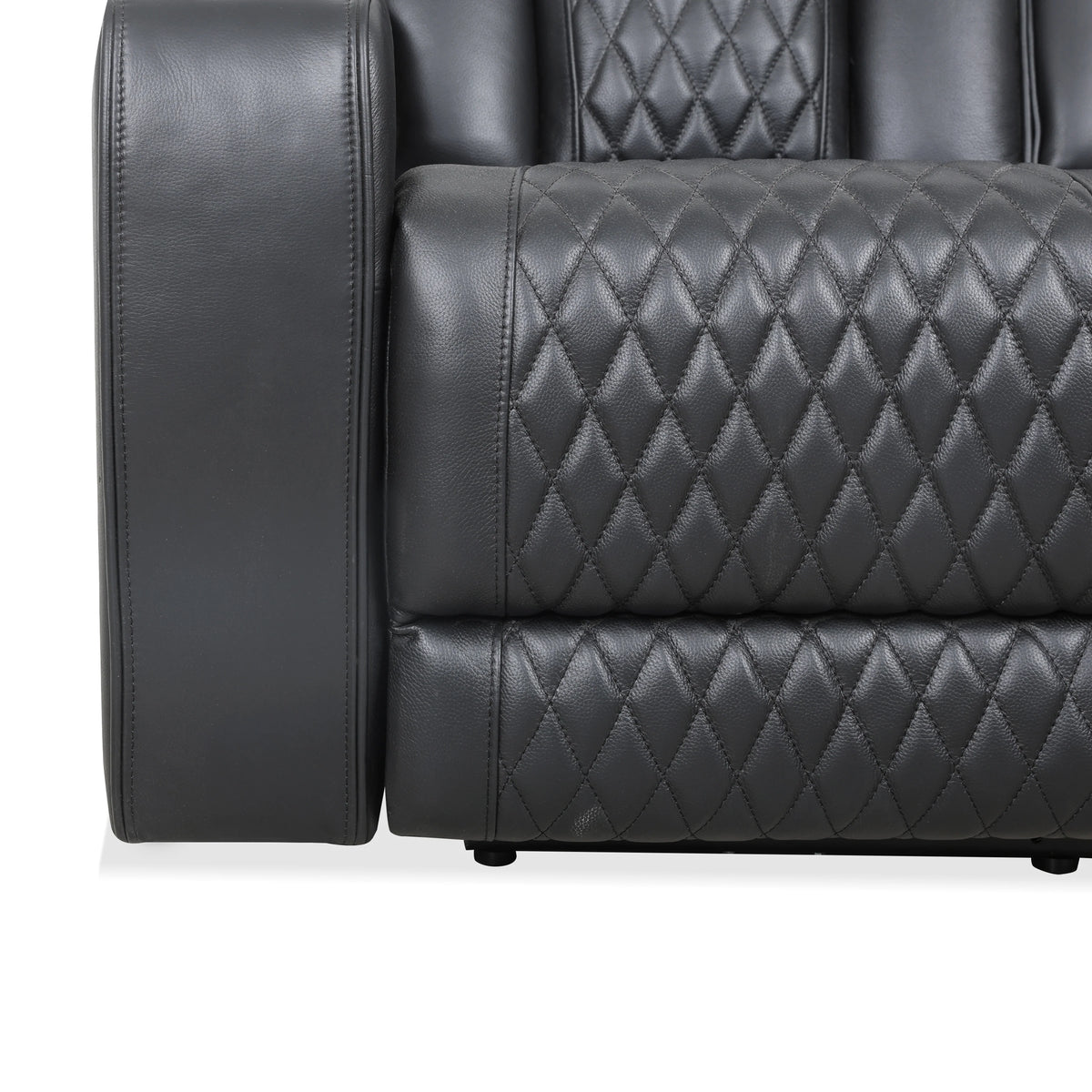 Carver - Power Reclining Sofa - Black Leather