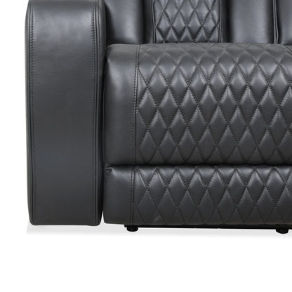 Carver - Power Reclining Sofa - Black Leather