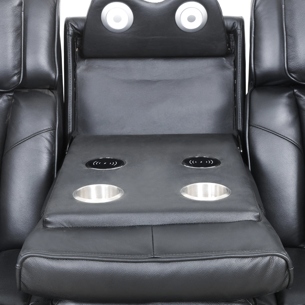 Carver - Power Reclining Sofa - Black Leather