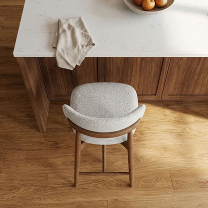 Emy - Tabouret de comptoir - Noyer Royale
