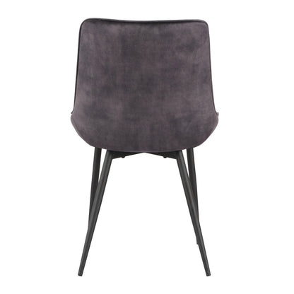 Fabian - Dining Chair - Dark Grey Velvet