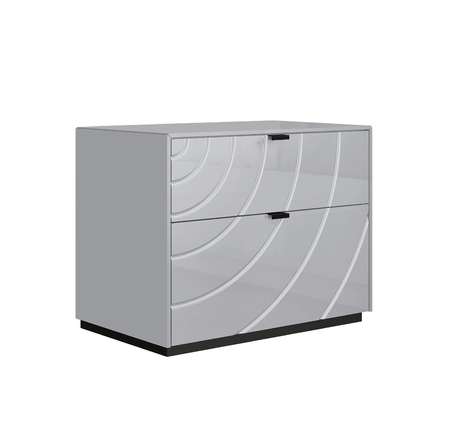 Aveline - Table de chevet - Gris