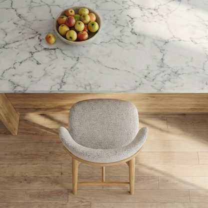 Emy - Counter Stool - Beige Fabric