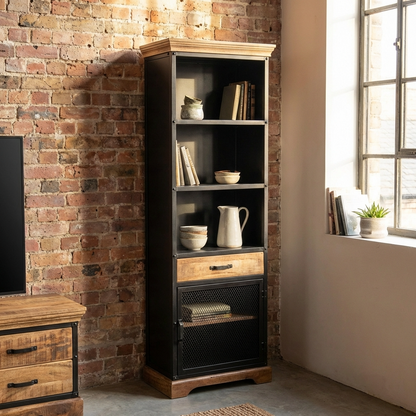 Forge - Étagère - Bois Massif et Métal