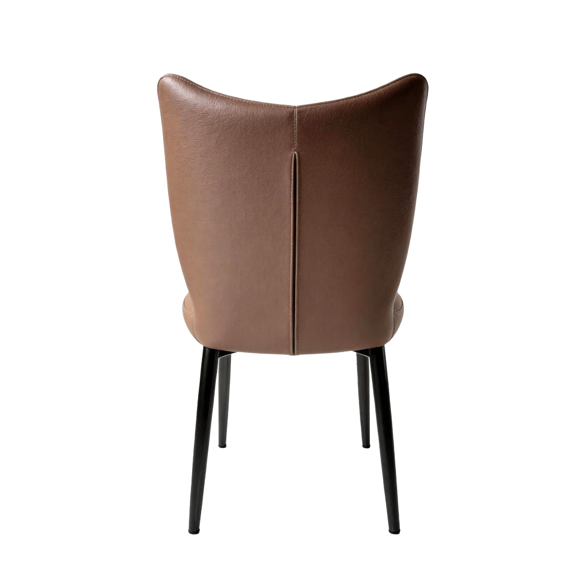 Elena - Dining Chair - Brown PU Leather
