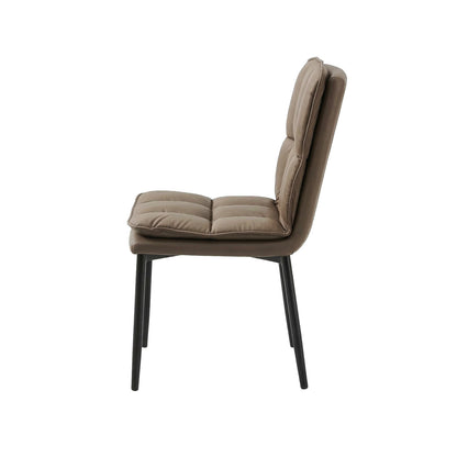 Heston - Dining Chair - PU Leather Brown