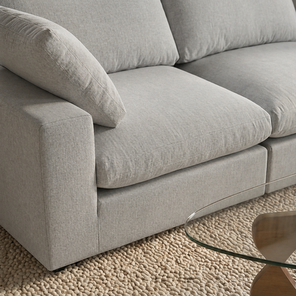 Cozy - Sofa Modulaire Sectionnel - Tissu Gris