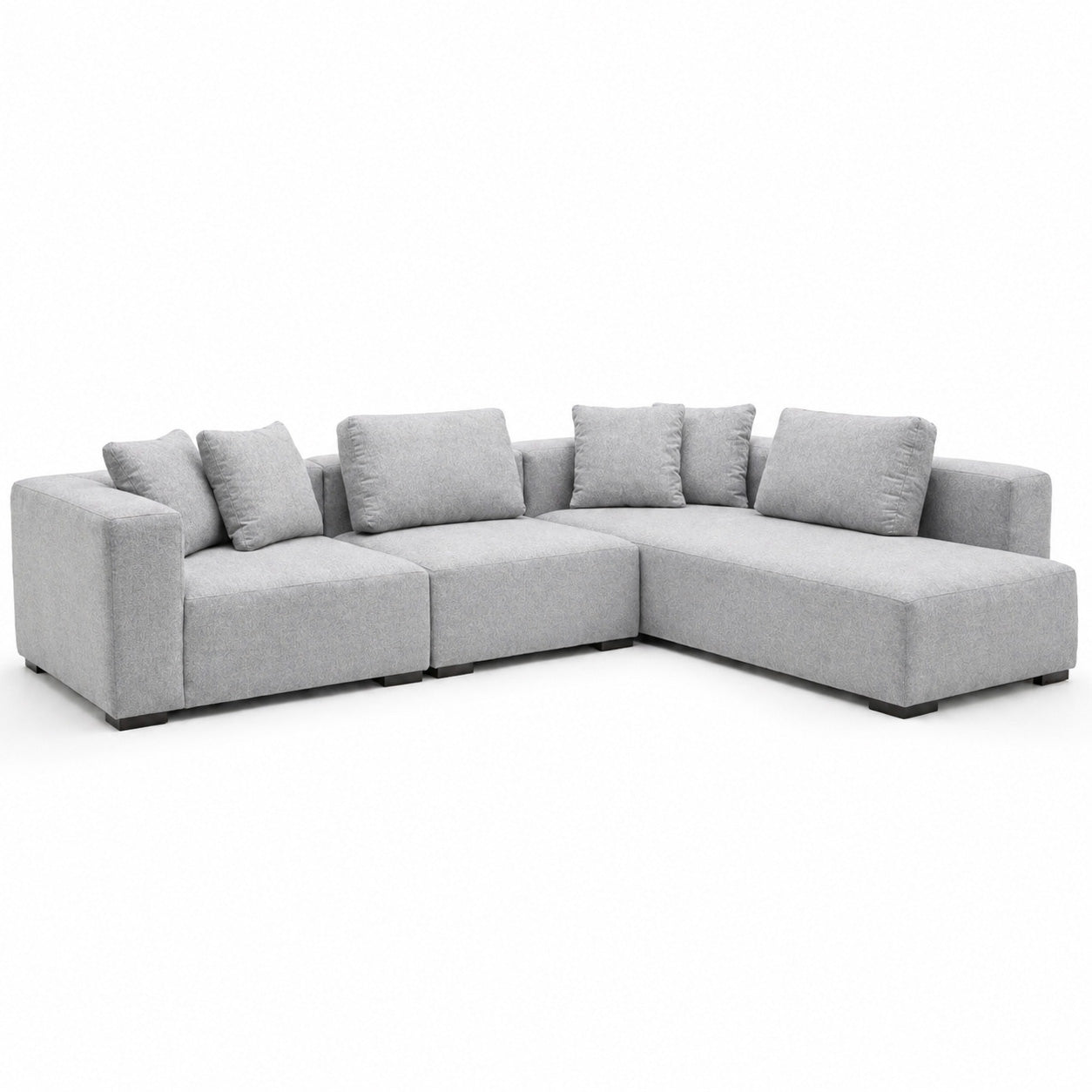 Flex - Sofa Sectionnel Modulaire - Tissu Gris