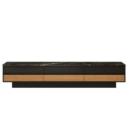 Verona - TV Stand - Black - 78 in