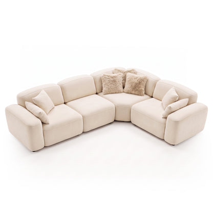 Granica - Sofa Modulaire Sectionnel - Tissu Beige