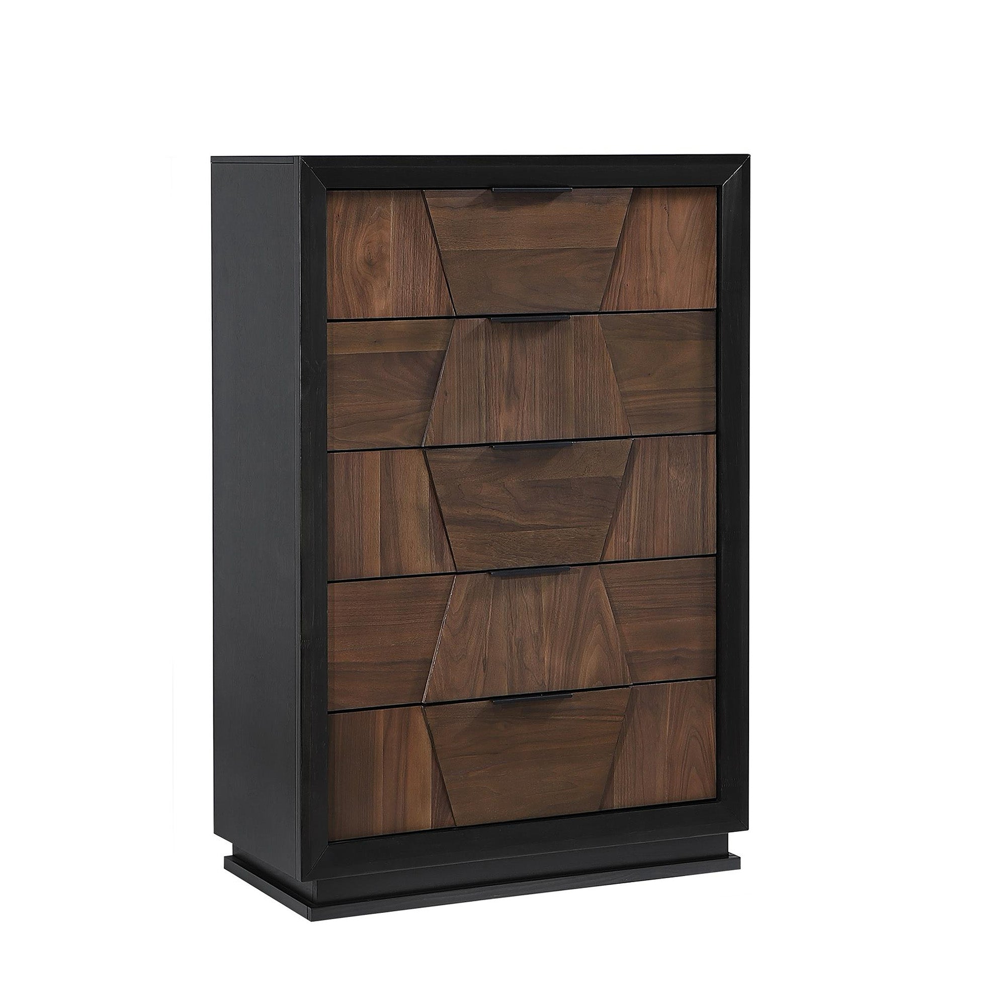 Elina - Commode à 5 tiroirs - Noyer