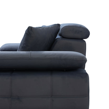 Luna - Loveseat - Anthracite Fabric