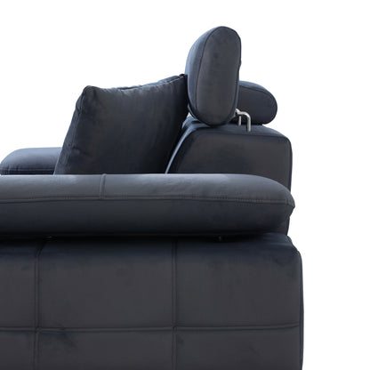 Luna - Loveseat - Anthracite Fabric