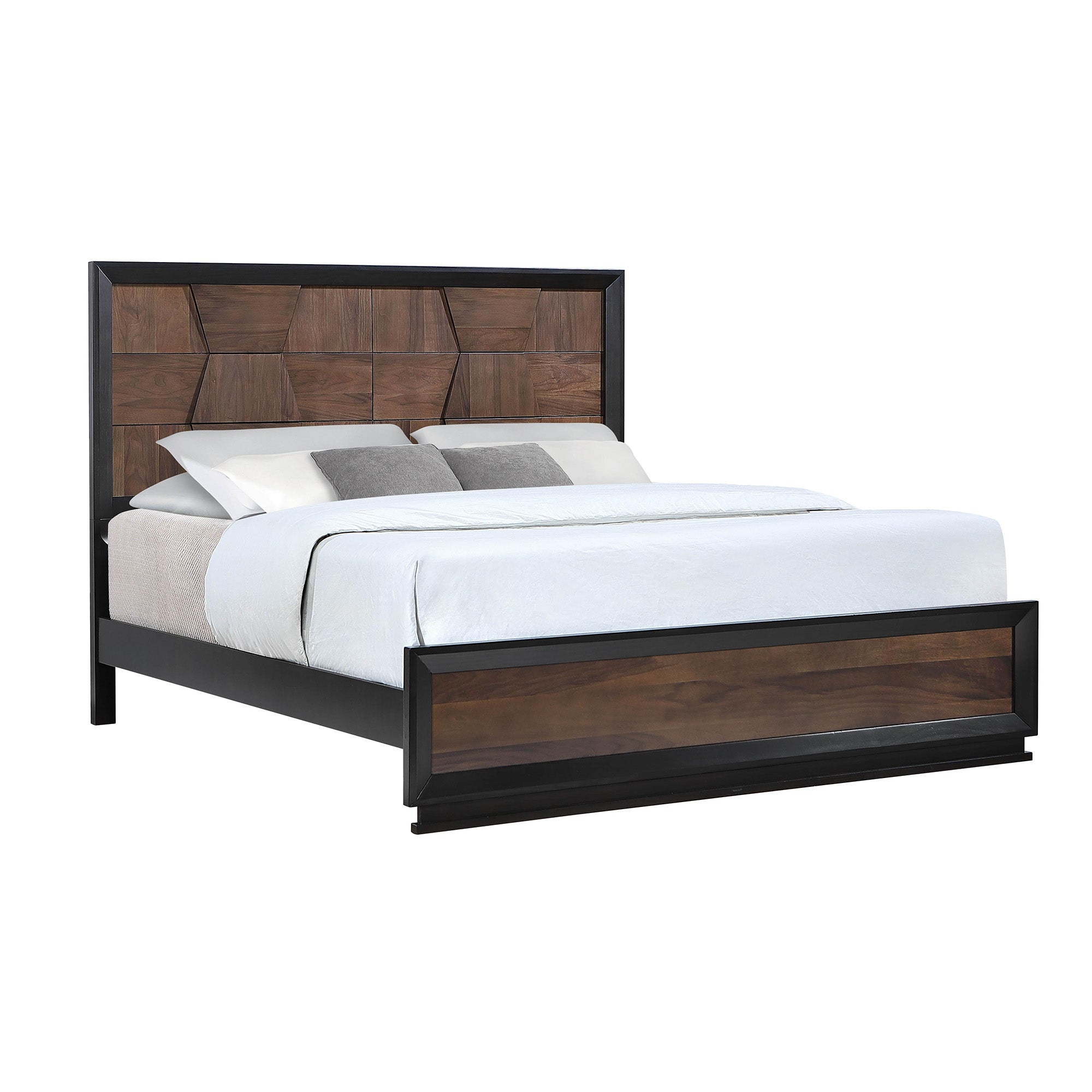 Elina - King Bed - Walnut
